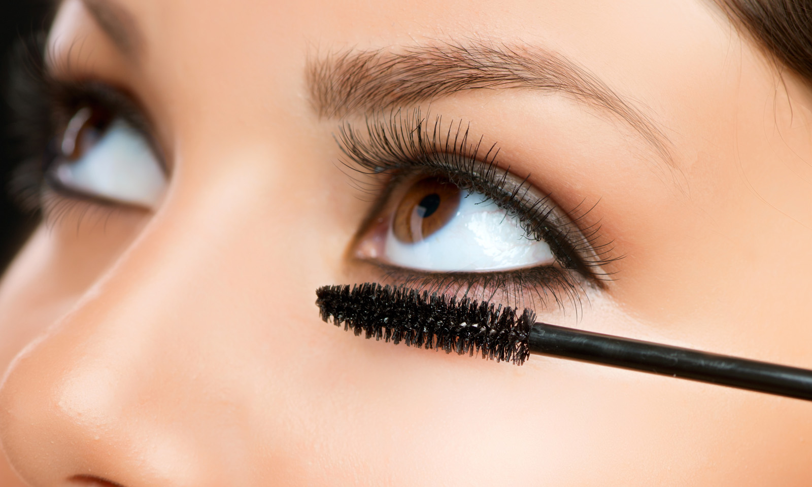 Mascara Applying. Makeup Closeup. Eyes Make-up